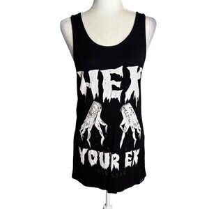 Killstar Hex Your Ex Occult Luxury Sleeveless Graphic Tank Top Medium Black